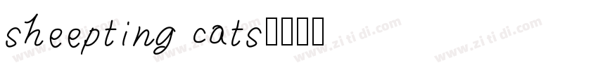sheepting cats字体转换